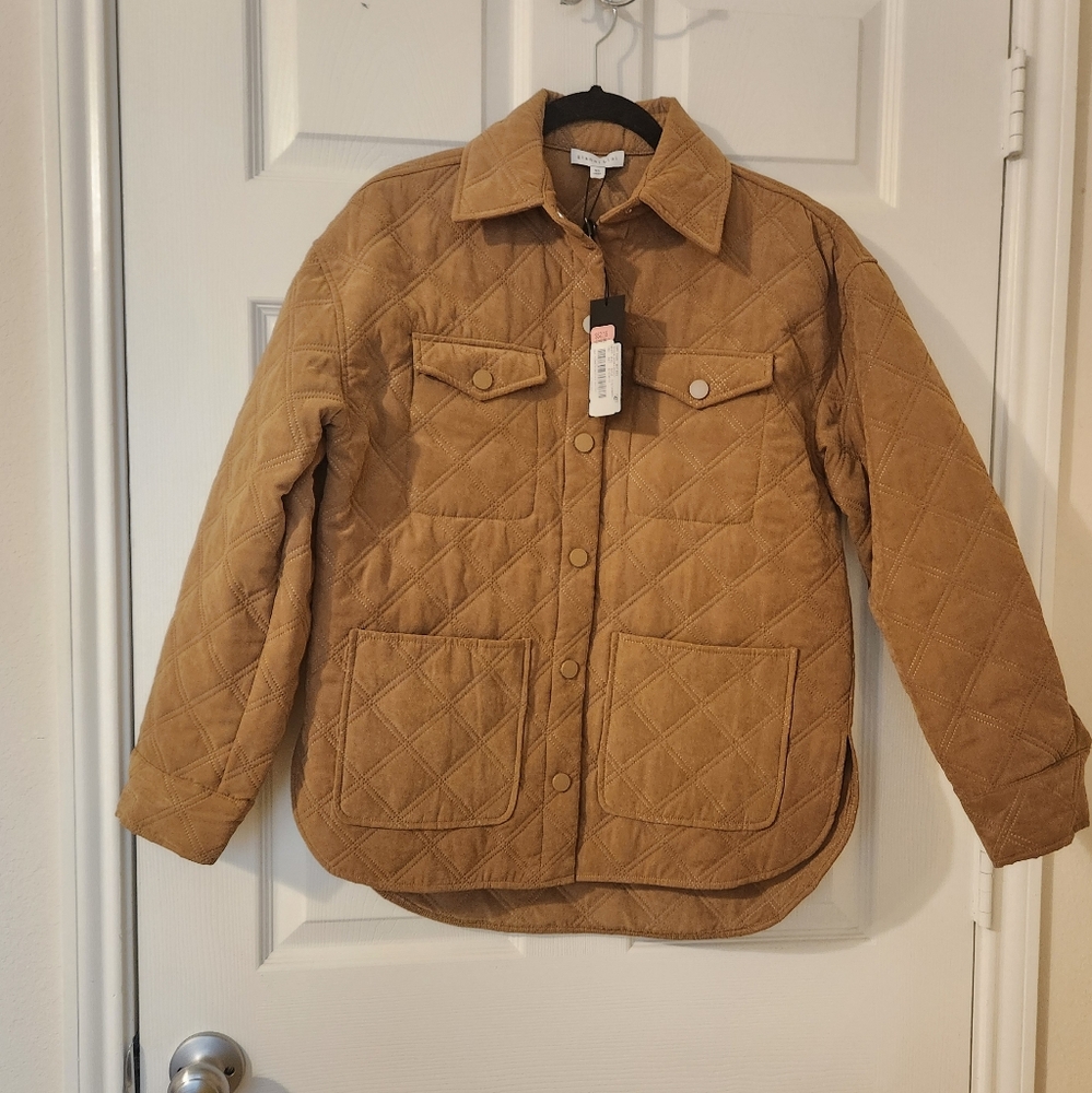 Gianni Bini New Never worn Brown Seude button down jacket